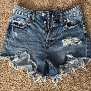 Wild Fable Blue Distressed Jean Shorts